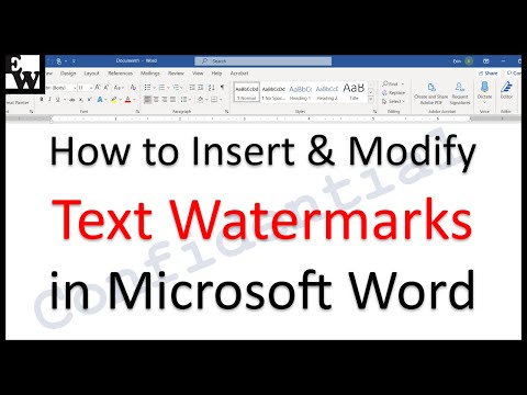 put a water mark in microsoft word for mac
